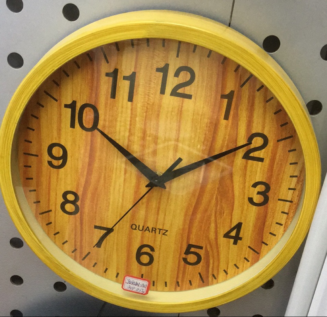 Imitation bamboo wall clock thumbnail