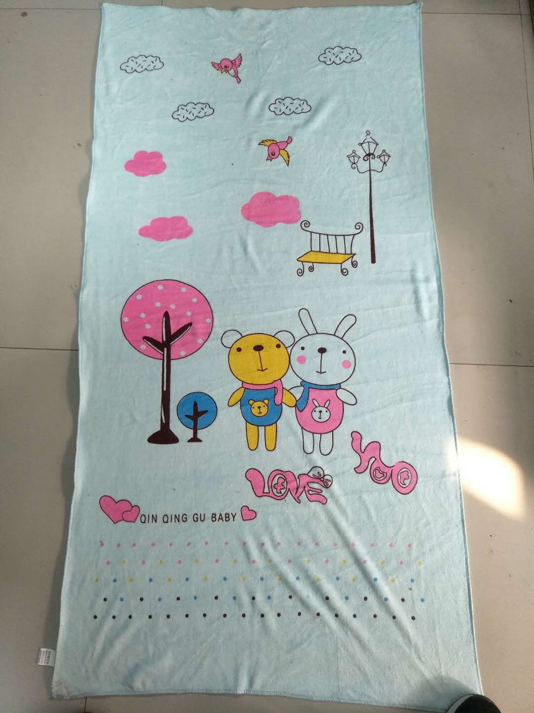 Ultra-fine printed cartoon bath towel undefined