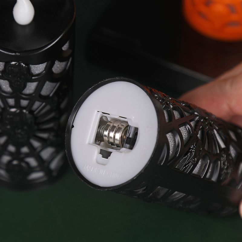 Factory direct sales of new Halloween candle lights, spider web skull lights, LED seven-color gradient flash decorations Application Scenario