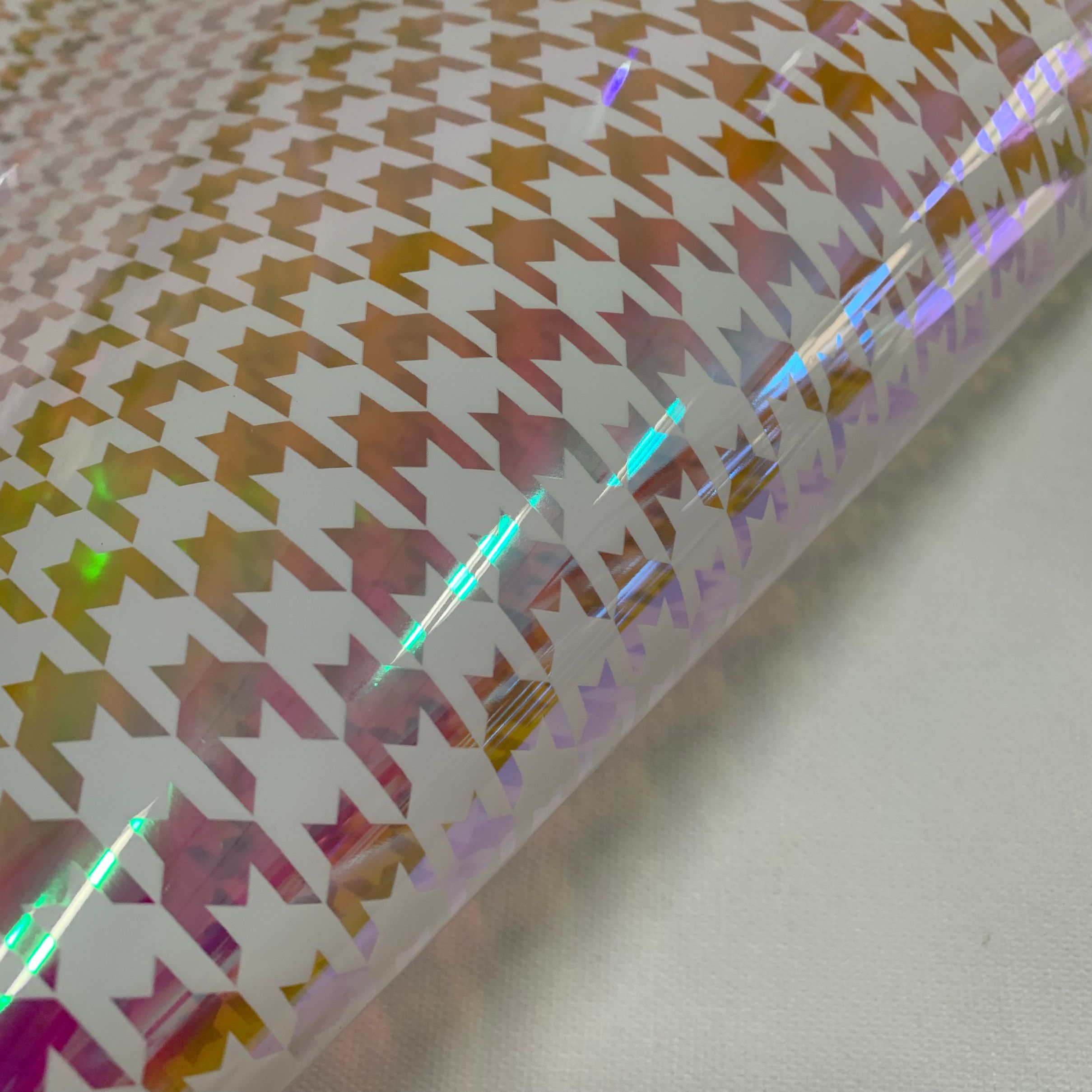 PVC/TPU rainbow iridescence embossed film detail image 1
