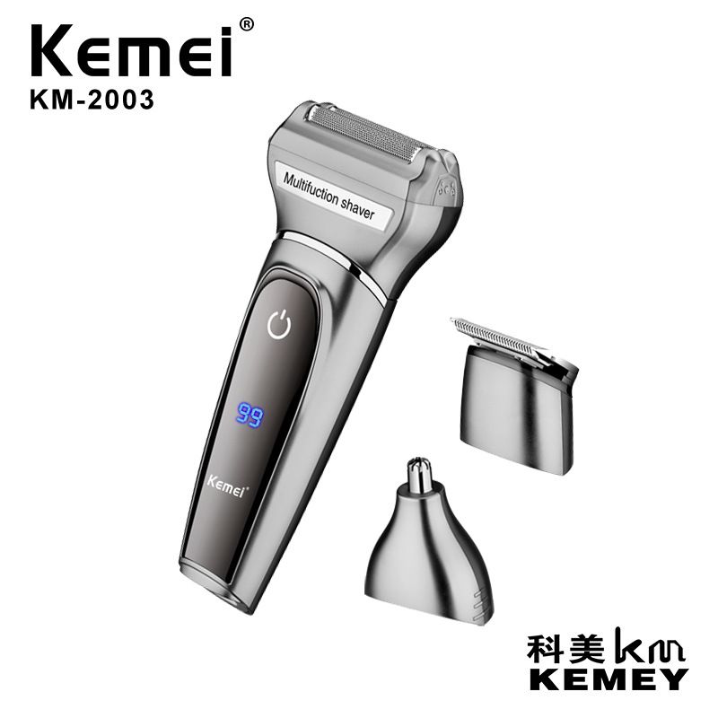 KEMEI Reciprocating KM-2003 3-in-1 Shaver Electric Shaver USB rechargeable shaving knife full figure