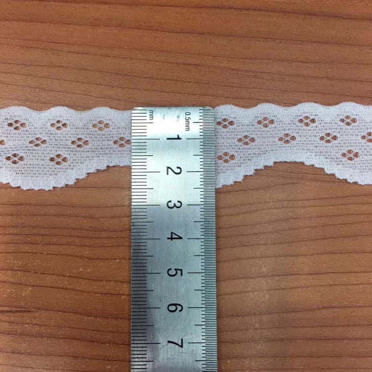It has a curved edge