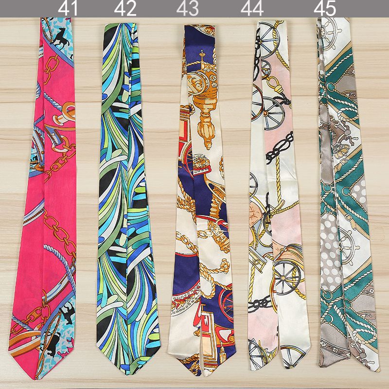 简爱丝缘2022春夏新款时尚丝巾女绑包包手柄丝带发带围巾批发详情8