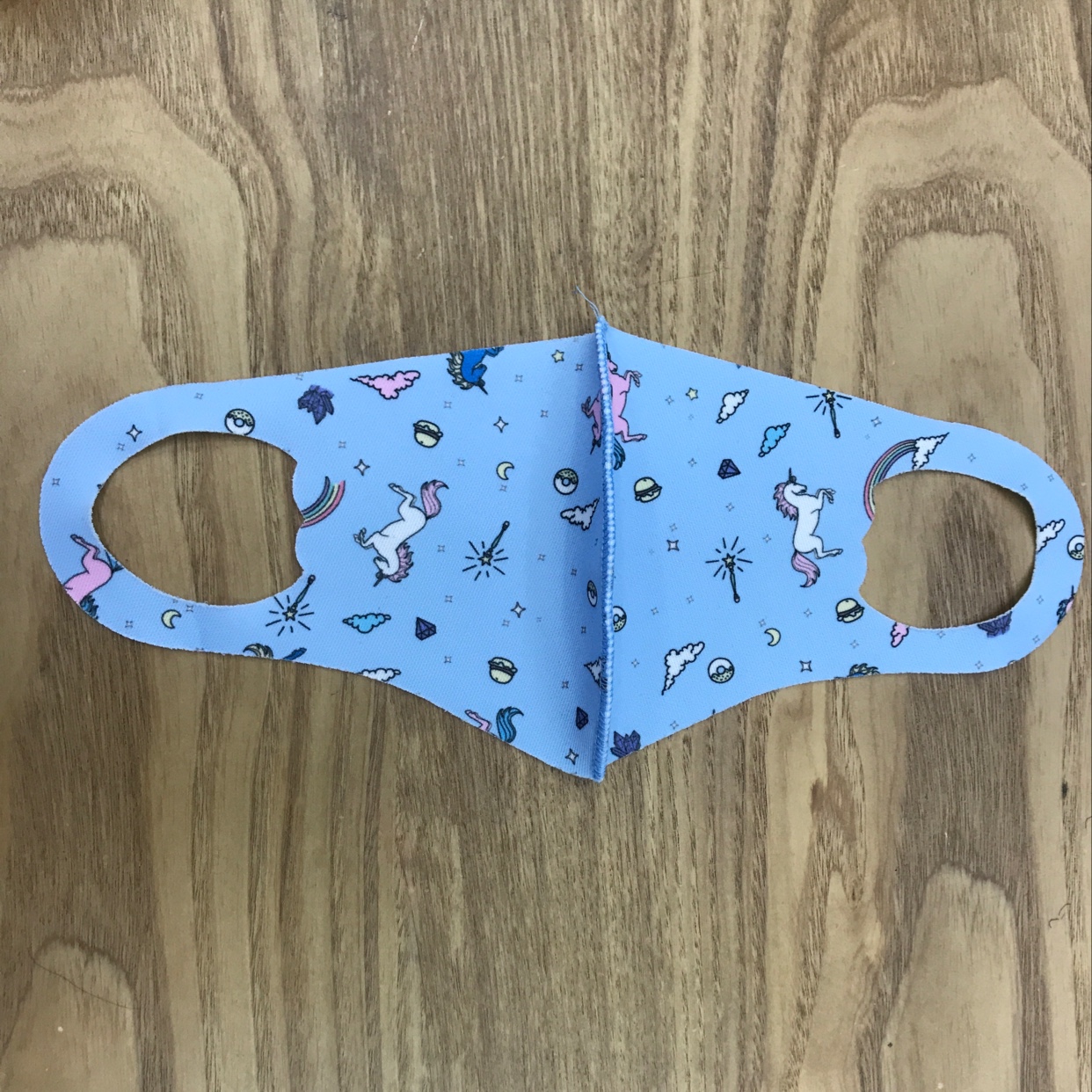 儿童印花彩色明星口罩防尘防晒透气可水洗蓝马【外贸专供】民用民用民用民用