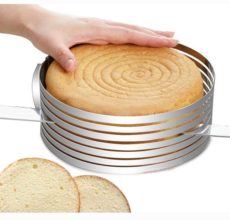 Stainless steel mousse ring for cake mold 16-20cm adjustable telescopic layer cake mold cake slicing tool Application Scenario