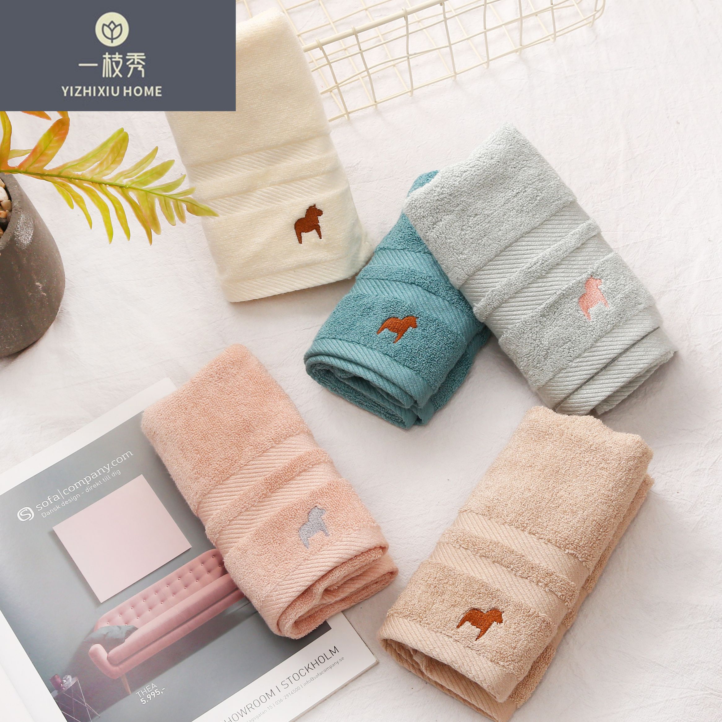 Yiwu quality products: Crystal Love Towel, Bamboo Fiber towel, Absorbent towel, Soft to the touch, 5136 detail image 2