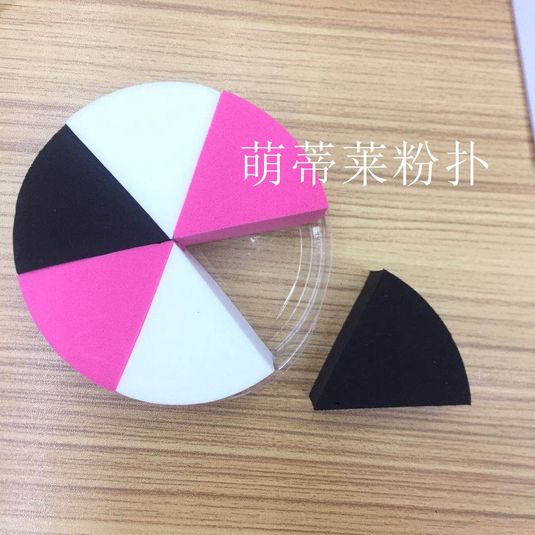 Non-Latex Round Six-Piece Powder Puff Meets Water Becomes Large Makeup Tools Manufacturers Direct Sales