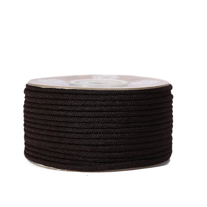 Factory Direct Diy3mm Preparation Wrapped Yarn Rope Red And Black String Bracelet 25M A Roll Of China Knot Coarse Jade Wholesale Specification drawing