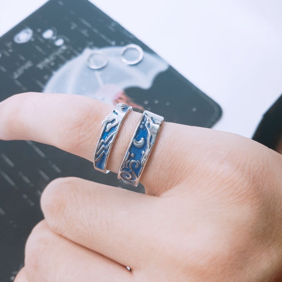 New boxed ring anime mood change ring Application Scenario