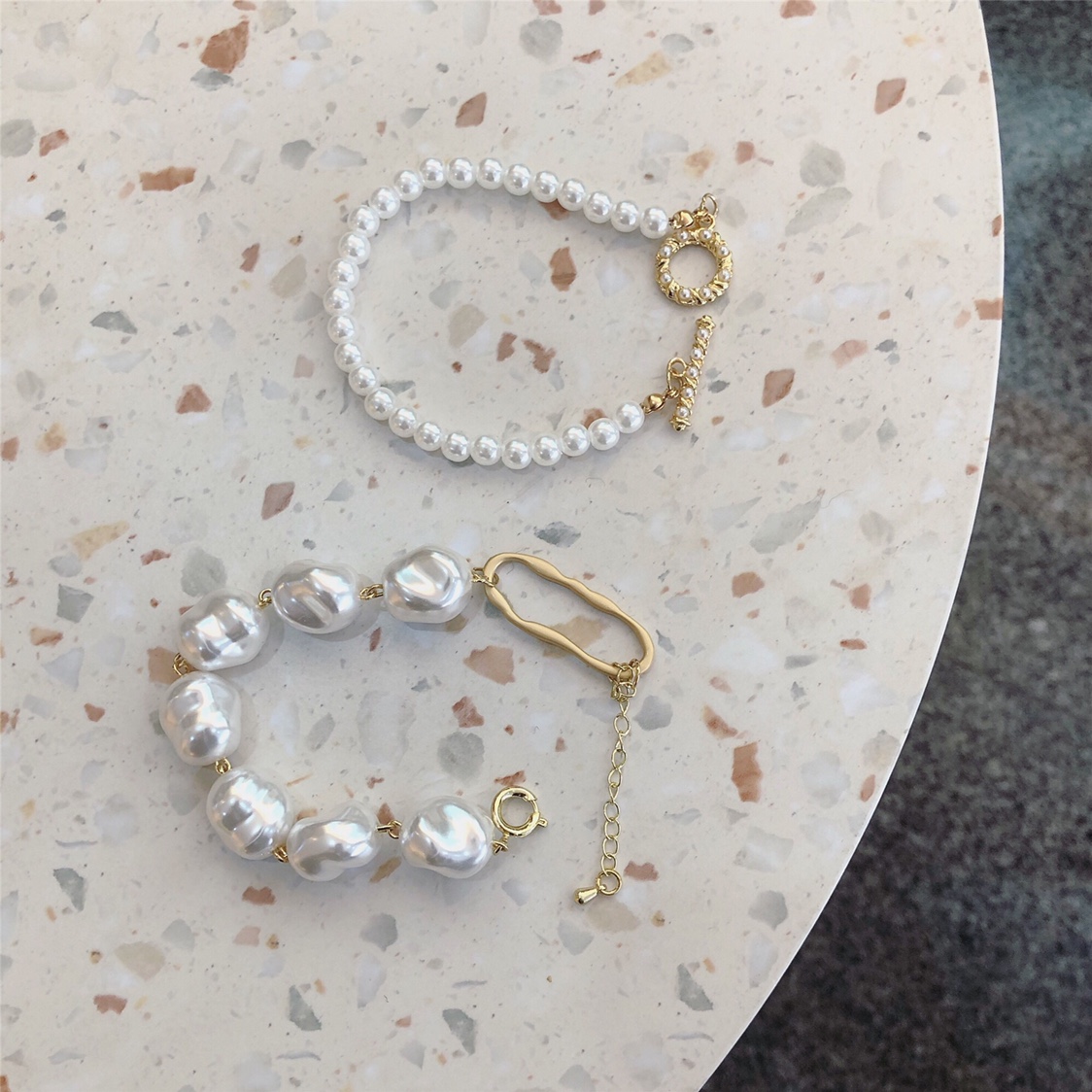 Imitation pearl bracelet
