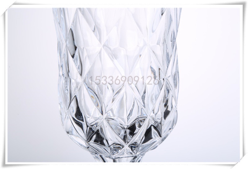 高脚玻璃花瓶欧式透明现代时尚水培客厅装饰摆件细节图