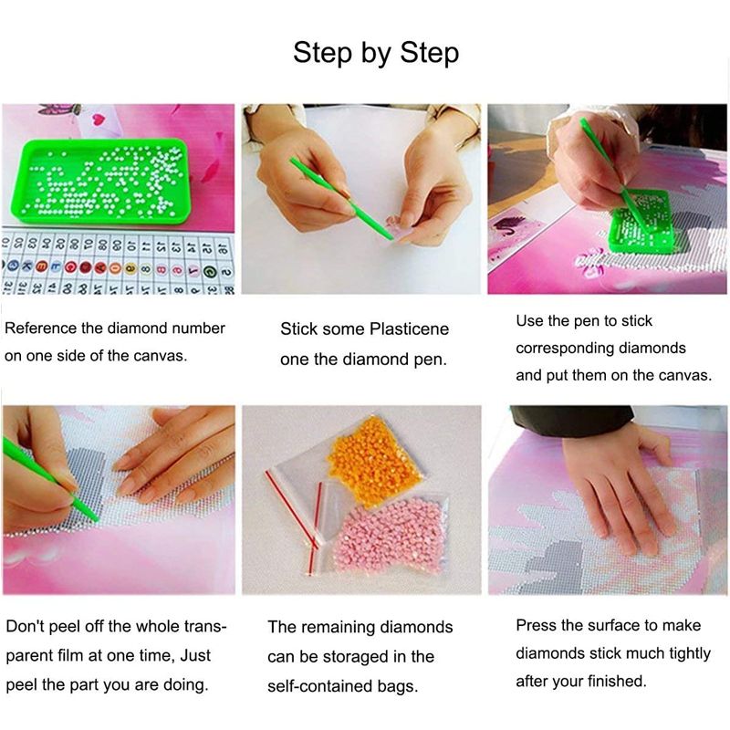 新款树脂钻5D钻石画 猫虎倒影装饰画外贸跨境爆款详情图6