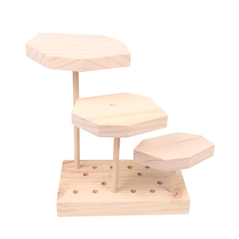 Wooden lotus exhibition stand