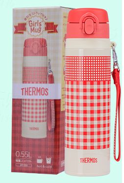 膳魔师真空保温杯橘红色