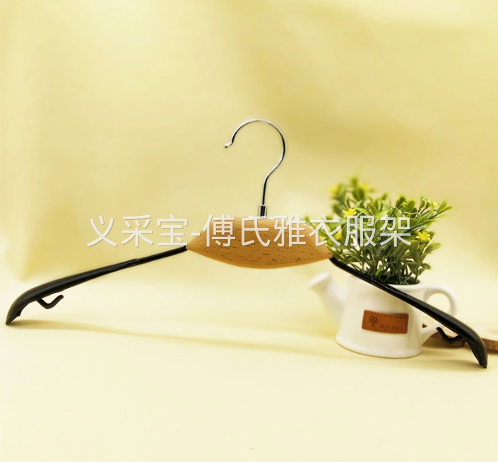 傅氏雅衣架裤架厂家直销傅氏雅衣架裤夹同款鼓木木头勺子中间榉木女装 出口欧美 衣架 裤架详情图8