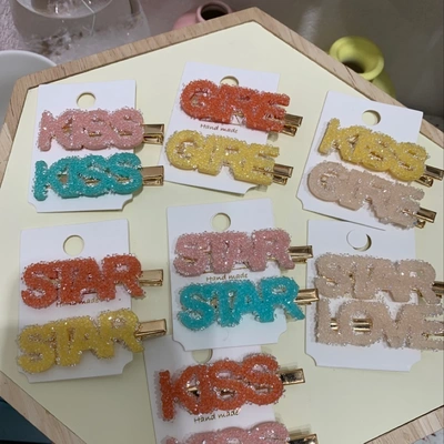 Letter Clip Korean Instagram Pop Recommended Fashion Trends