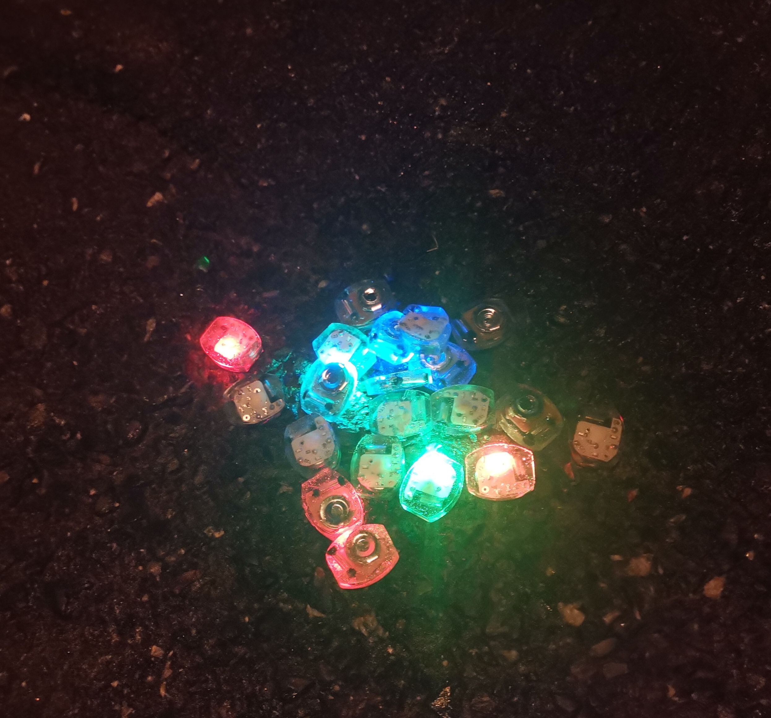 Creative LED night light stand colorful light gift children chip light ball projection product accessories full figure