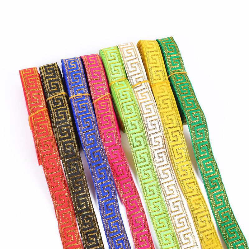 2公分厂家直销少数民族花边辅料涤纶刺绣提花窗帘织带七详情图1