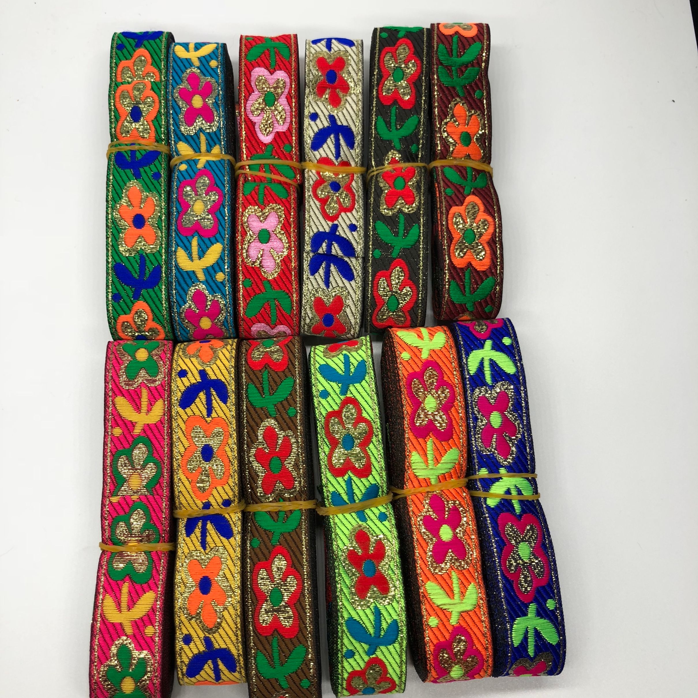 2.5公分厂家直销少数民族花边辅料涤纶提花织带