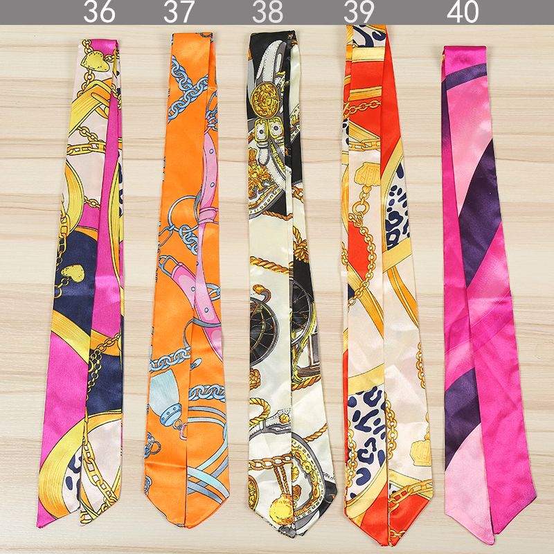 简爱丝缘2022春夏新款时尚丝巾女绑包包手柄丝带发带围巾批发详情7