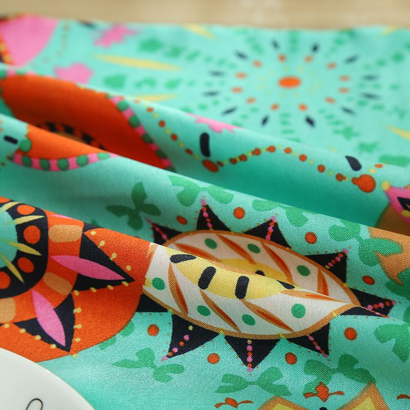 简爱丝缘百变魔术巾职业空姐仿真丝数码印花百搭丝巾广场舞大妈围巾详情12