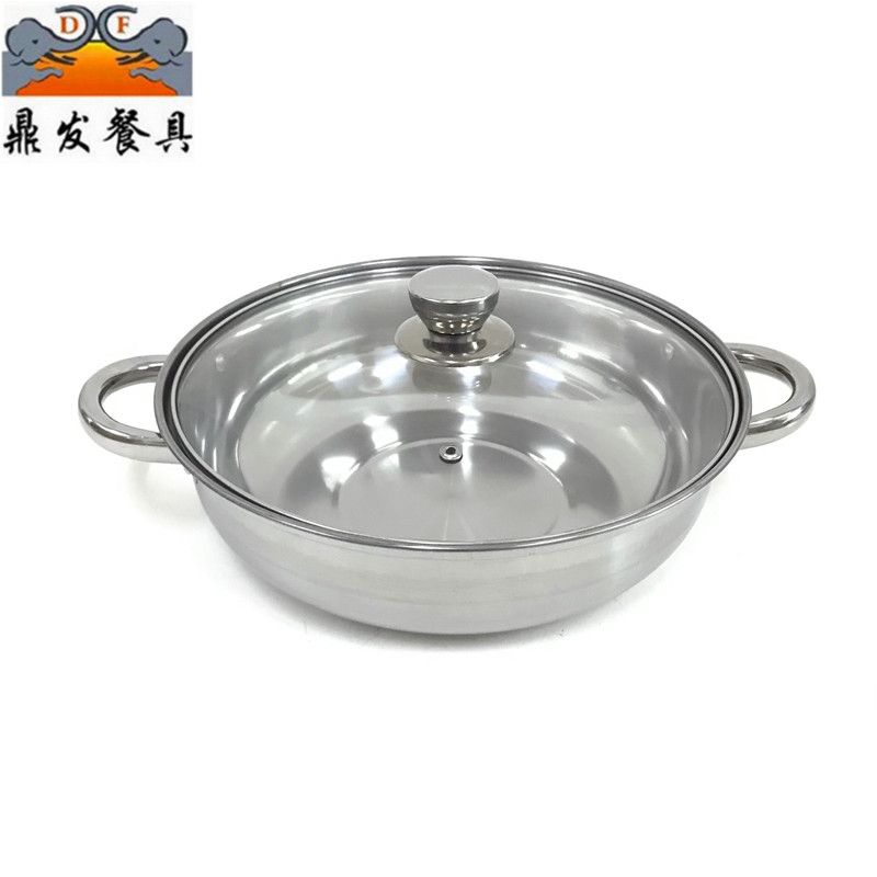 Manufacturers direct 28cm pot pot household induction cooker pot with glass cover pot pot noodle pot