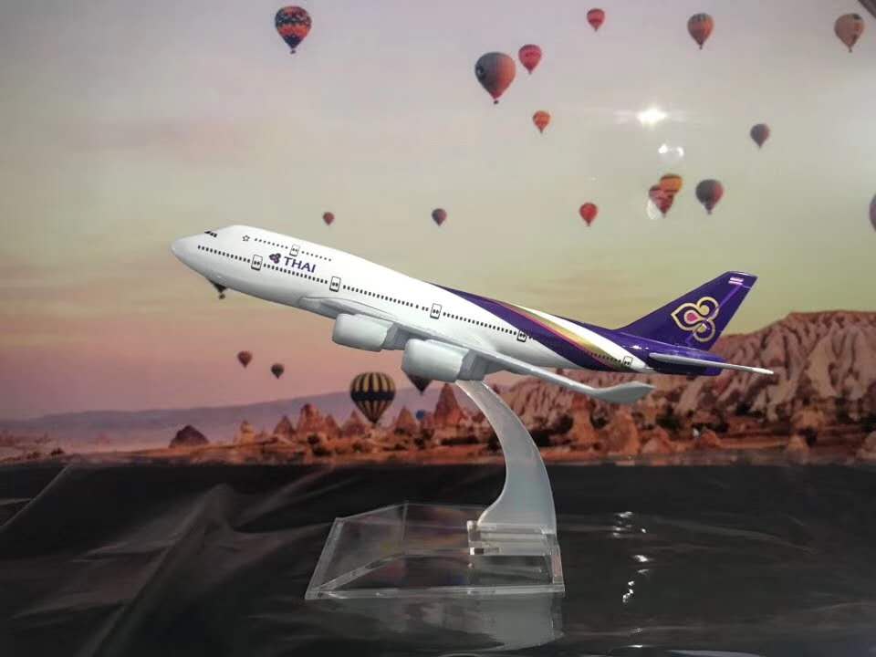 金属飞机模型（泰国航空B747-400）飞机模型  合金飞机模型