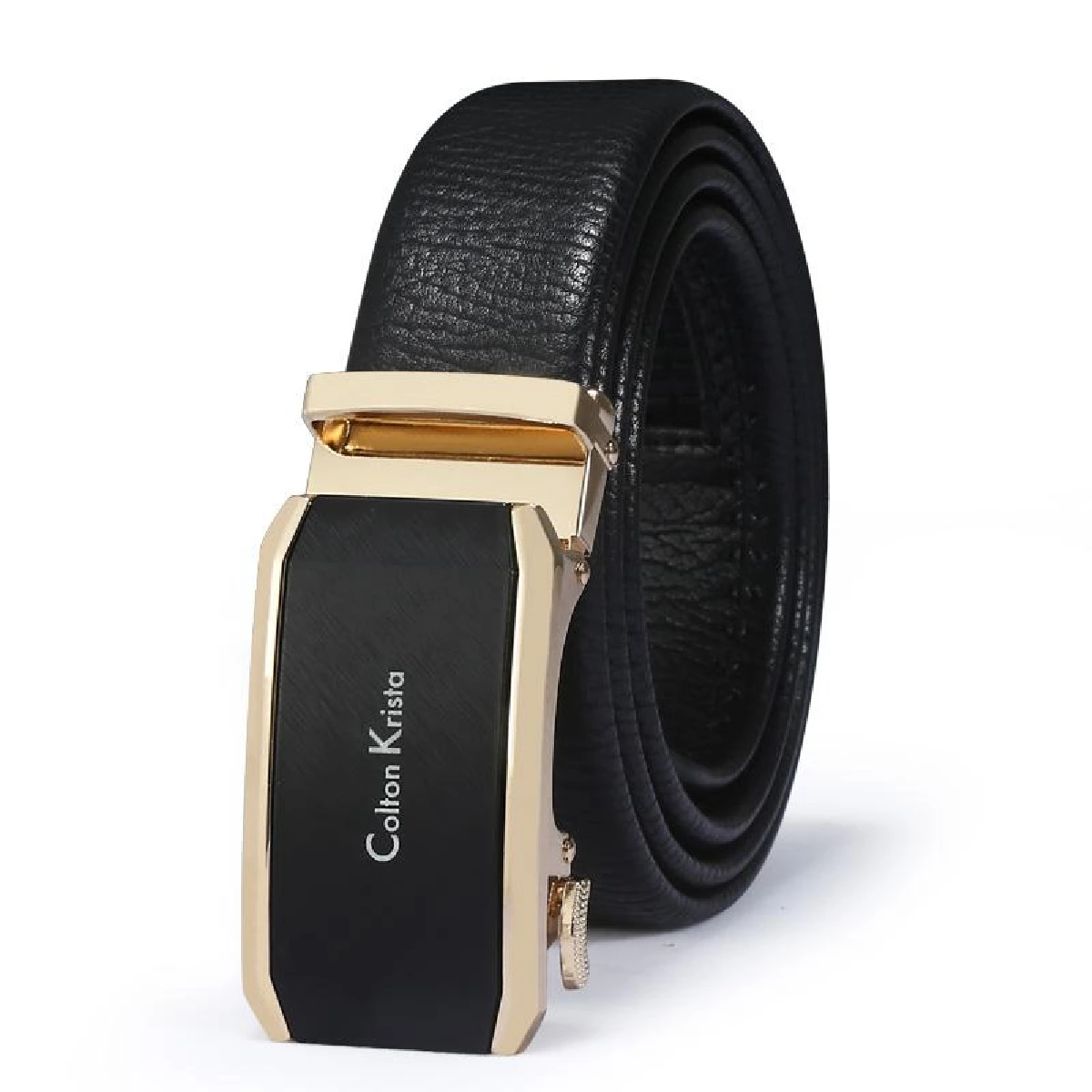 Men's personalized and fashionable leather alloy automatic buckle business versatile young people's belt wholesale bestseller at street stalls detail image 6