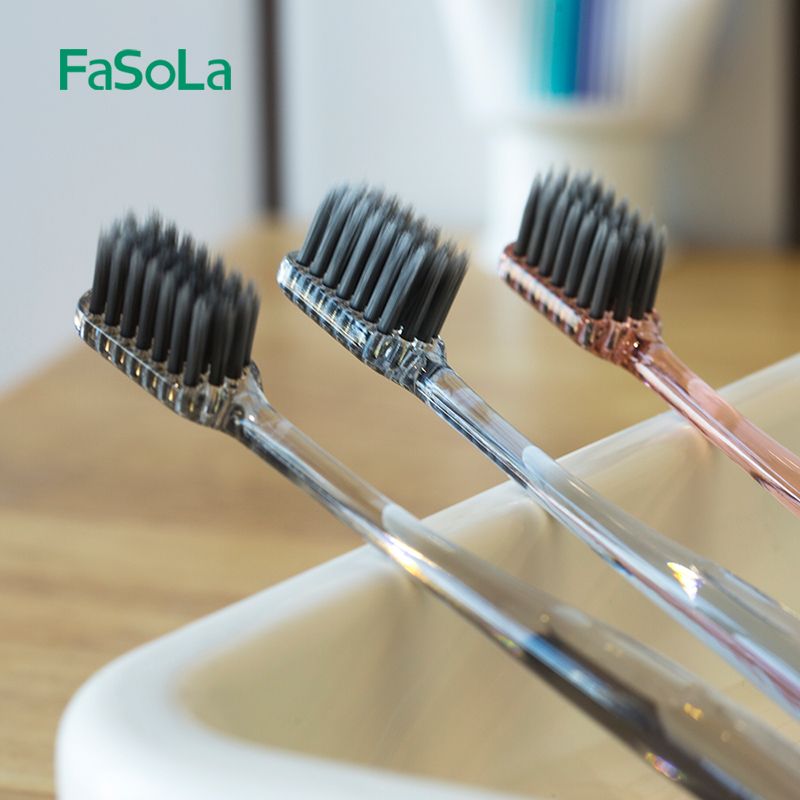 Adult soft-bristled toothbrush, bamboo charcoal couple ultra-fine antibacterial children's cleaning toothbrush, women's household family set, free shipping Application Scenario