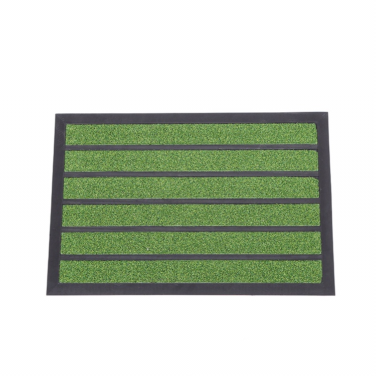 Popular Simple Square Floor Mat Modern Rubber Chemical Fiber Dirty Anti-Slip Mat Dust Mat Porch Mat details Picture