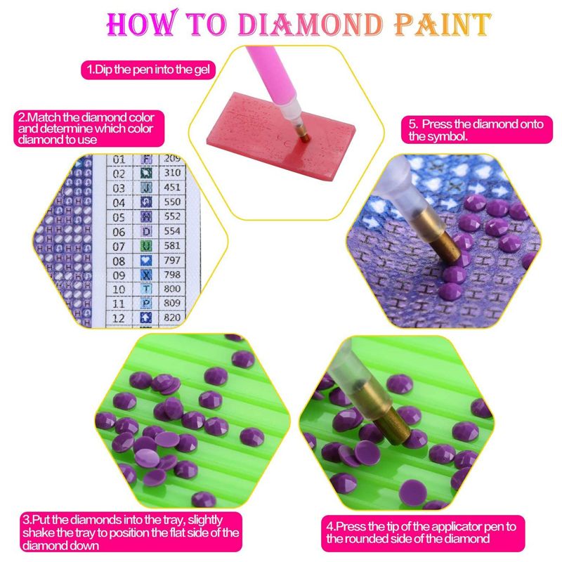 外贸新款5D钻石画跳舞女孩卧室DIY圆钻满钻风景十字绣装饰画详情图7