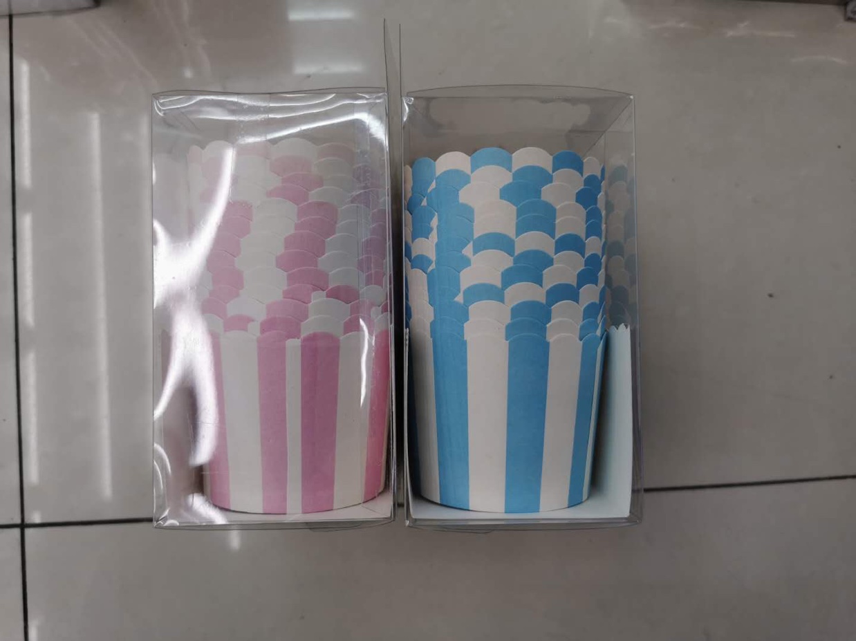 Horizontal stripes fashion disposable paper cups thumbnail