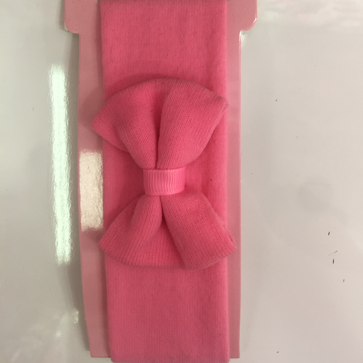 Children stick bow hair ribbon, plain color hair ribbon thumbnail