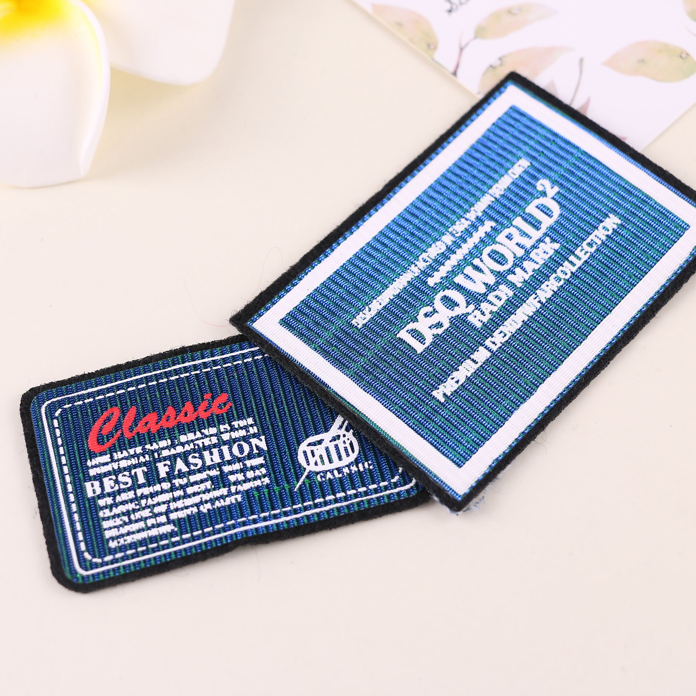 厂家直销刺绣臂章 免费设计臂章布贴 刺绣织唛臂章定制