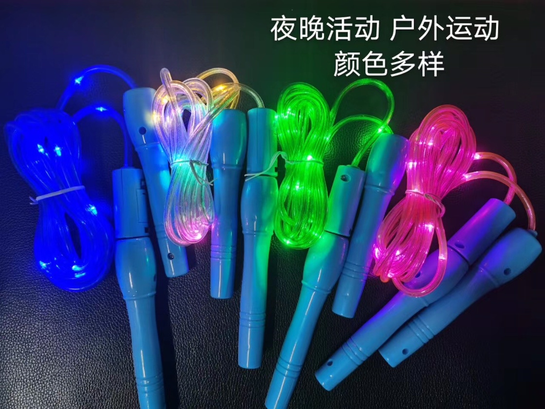 LED flash jump rope Outdoor adult weight loss children students kindergarten sports fitness props details Picture
