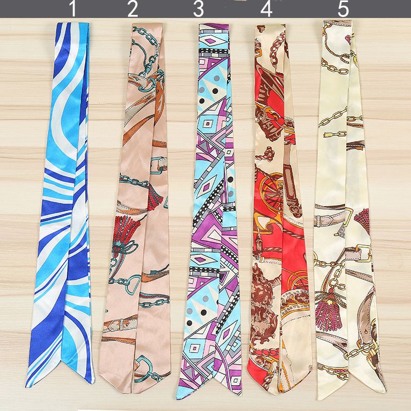 简爱丝缘2022春夏新款时尚丝巾女绑包包手柄丝带发带围巾批发详情图1