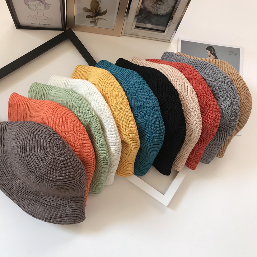 Linen bucket hat classic new explosive fashion trend sunshade hat multi-color option thumbnail