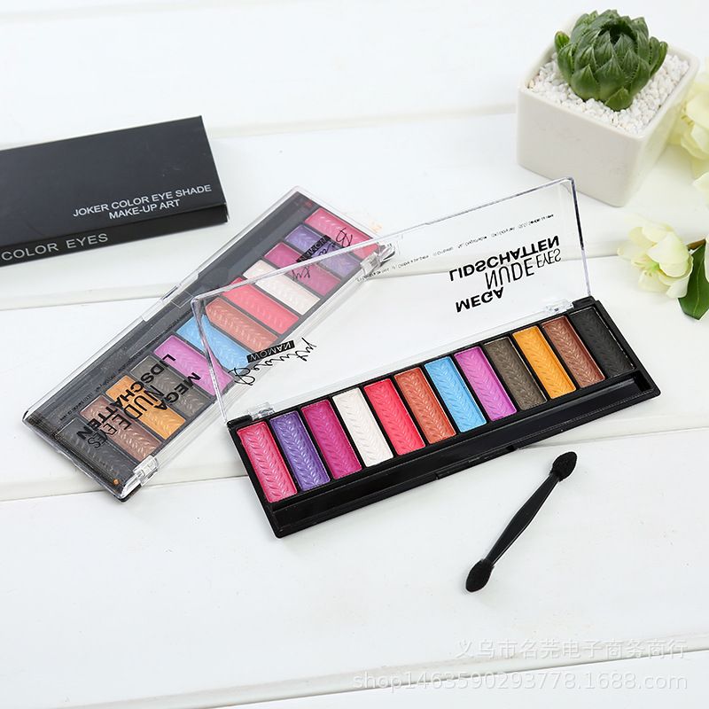 Hot spot 12-color eye shadow Matte eye shadow pearl eye makeup tray optional separate color box packaging