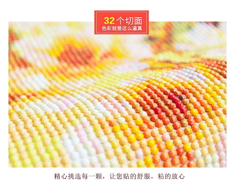 跨境货源满钻子母象钻石画方钻定制装饰画海外代发现货详情图8