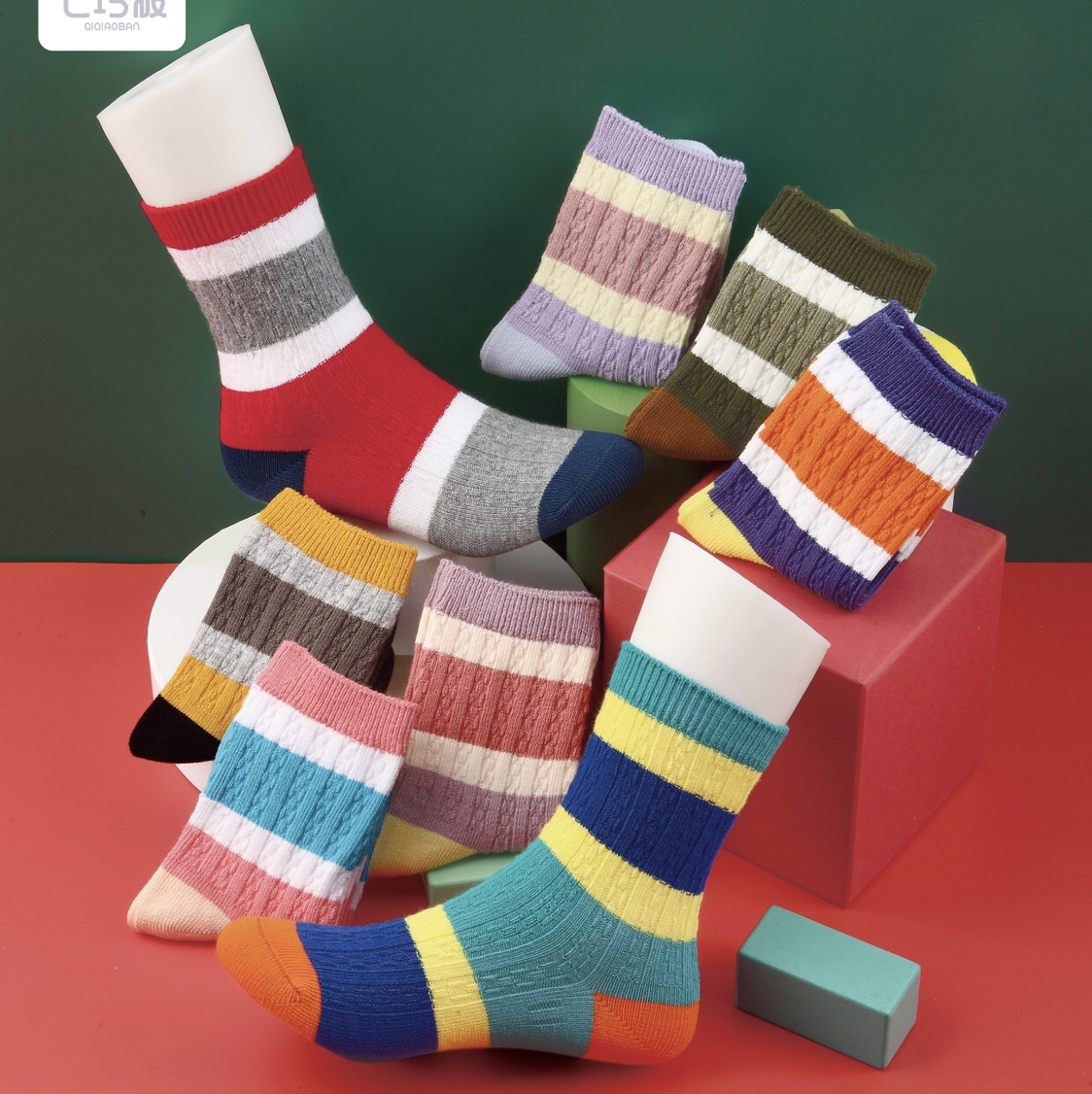 Qi-qiao striped thick cotton thumbnail