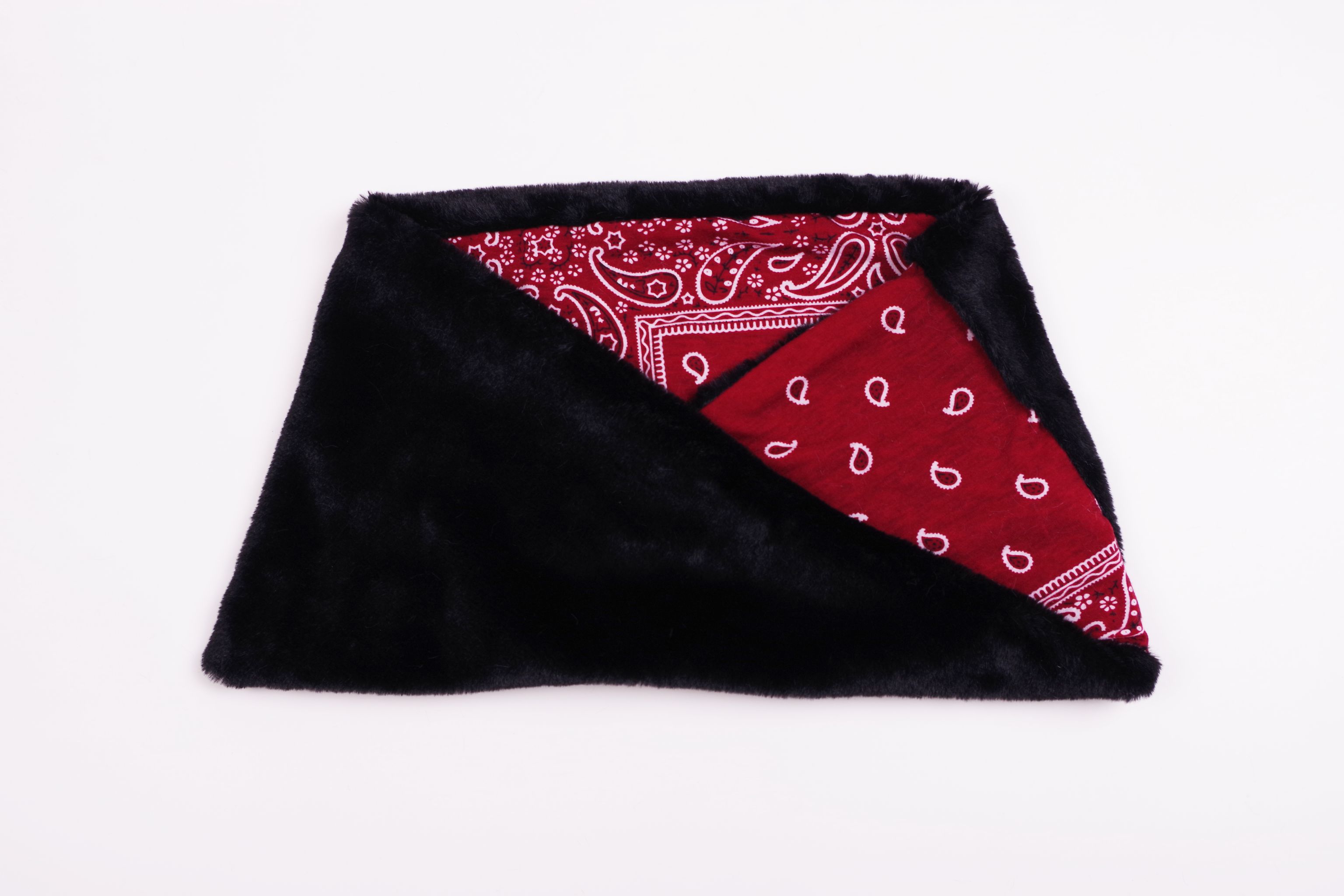 2020 New two-color rabbit fur scarf patchwork style fashionable winter scarf for ladies