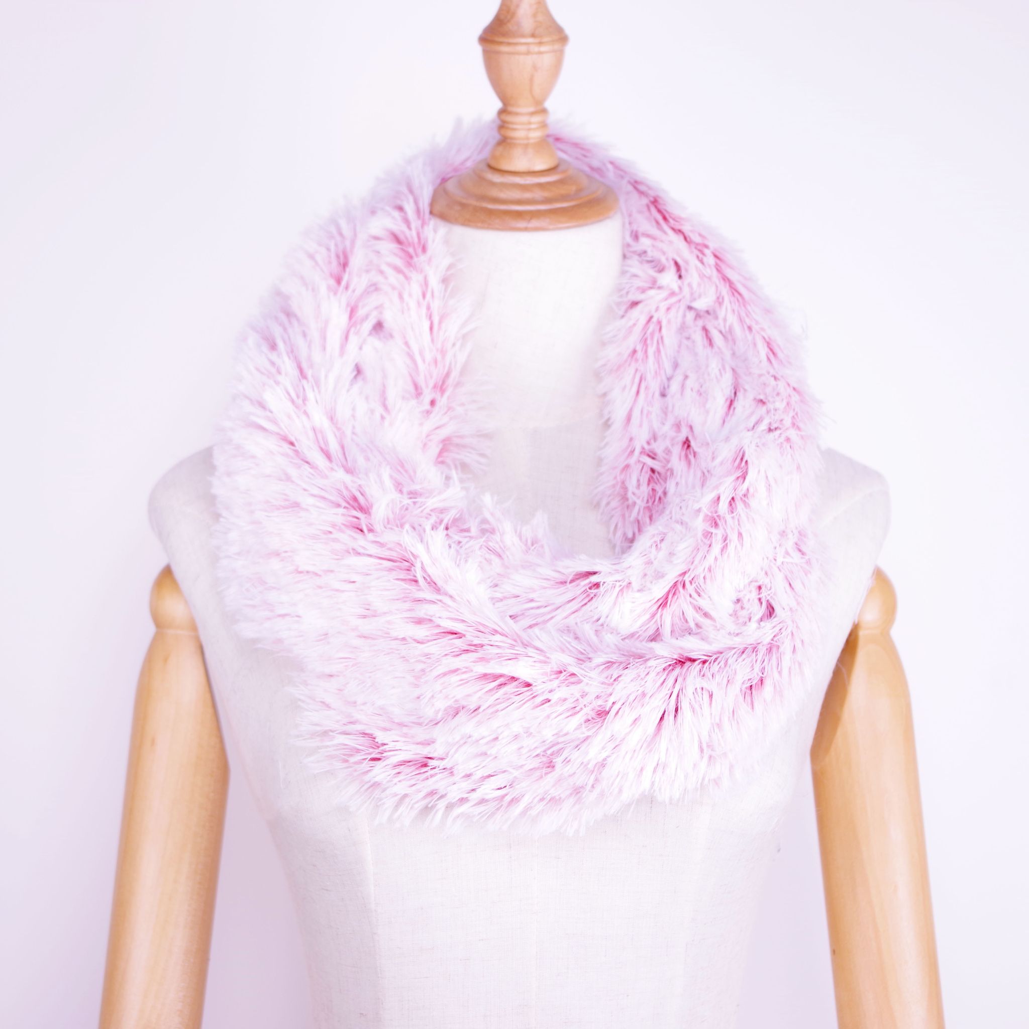 Two-Color Forty Hair Long Neck Plush Neck Autumn Winter Specification drawing