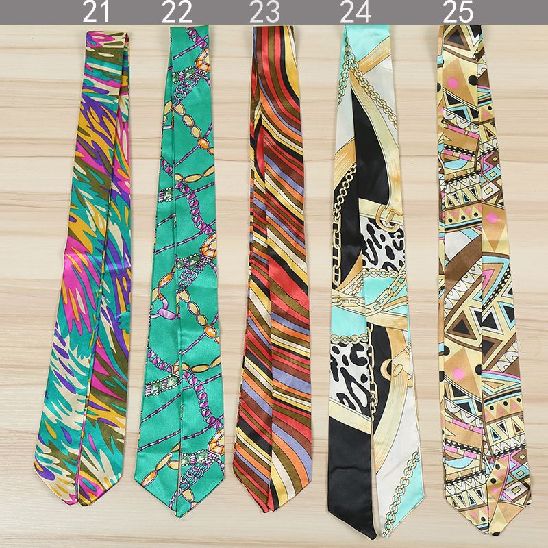 简爱丝缘2022春夏新款时尚丝巾女绑包包手柄丝带发带围巾批发详情图5