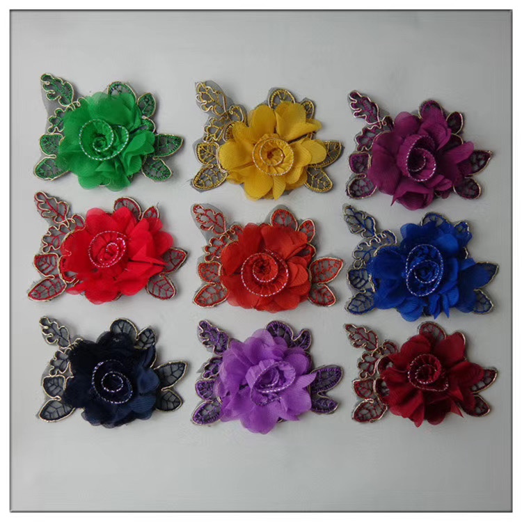 Hand-rolled colored flowers details Picture