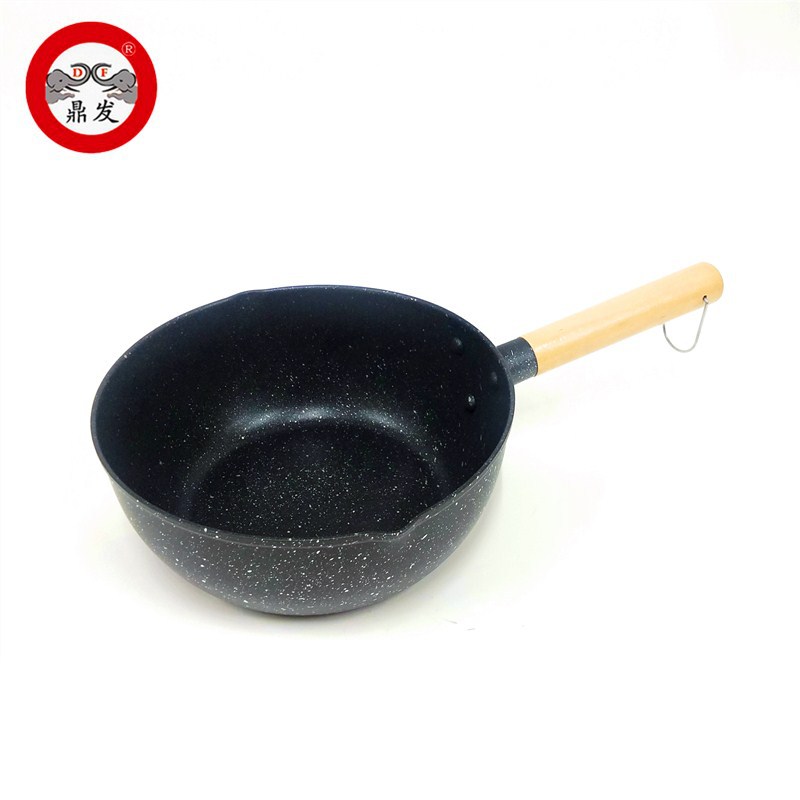 Manufacturers direct snow flat pot soup milk pan electromagnetic oven soup pan Fried egg pan