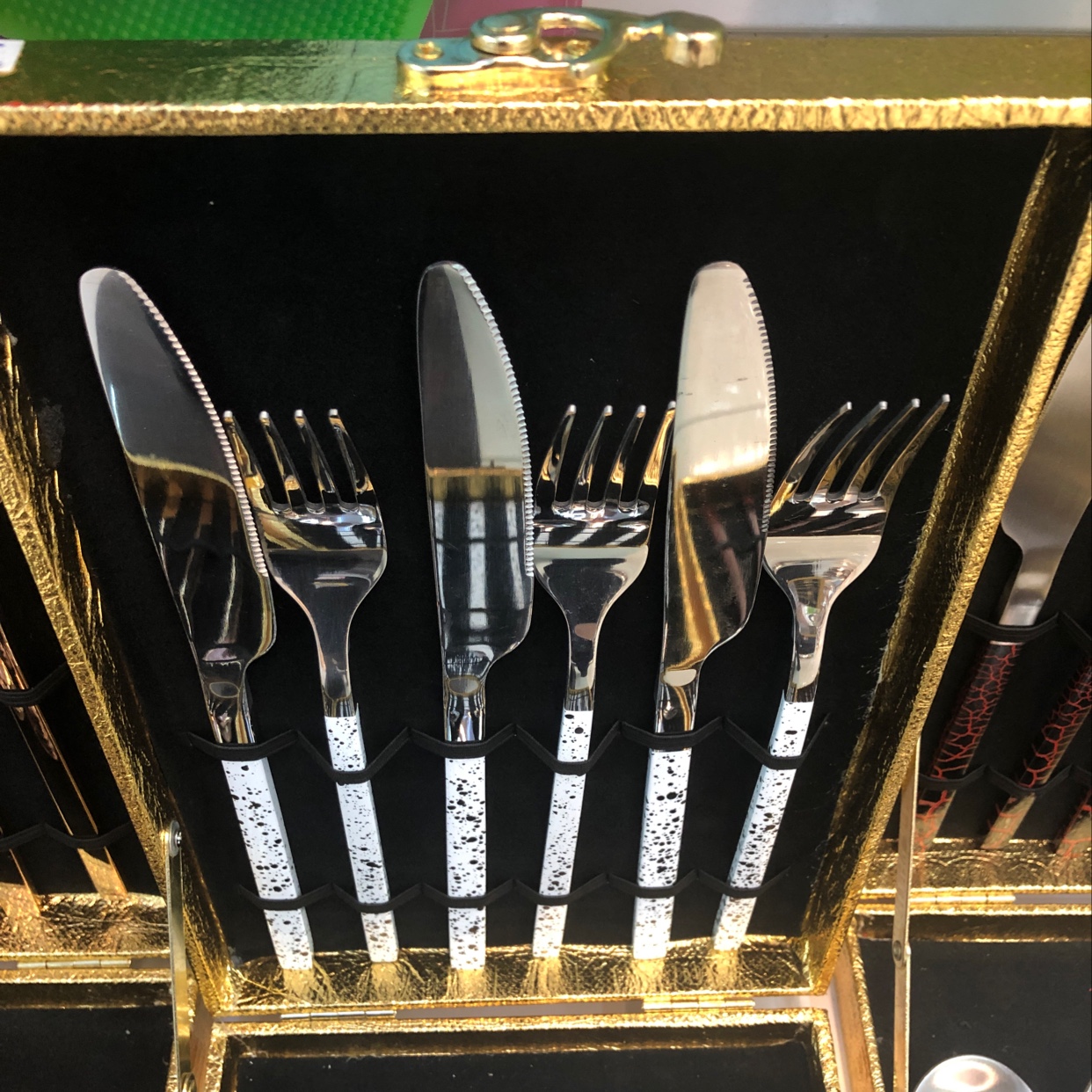 304 stainless steel sets of knives, forks and spoons for export Specification image
