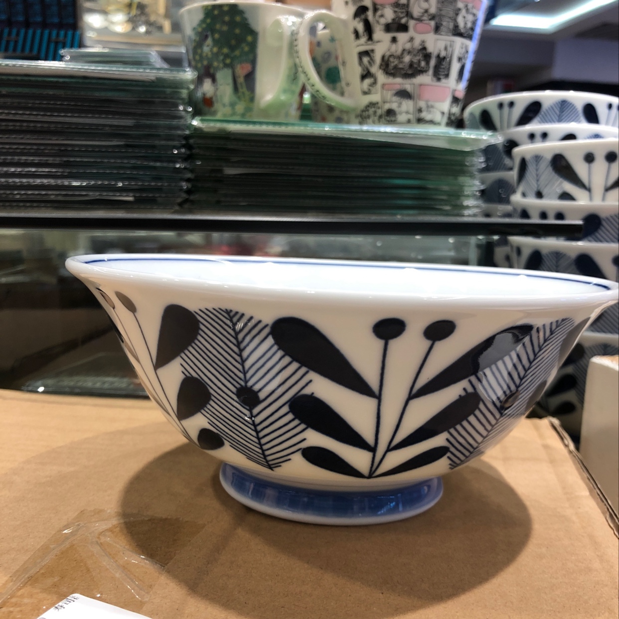 日本进口美浓烧蓝枫林UK面钵