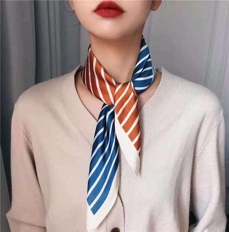 Women's Imitation Silk 70 Silk Square Scarf Fashion Trend All Seasons Available Application Scenario