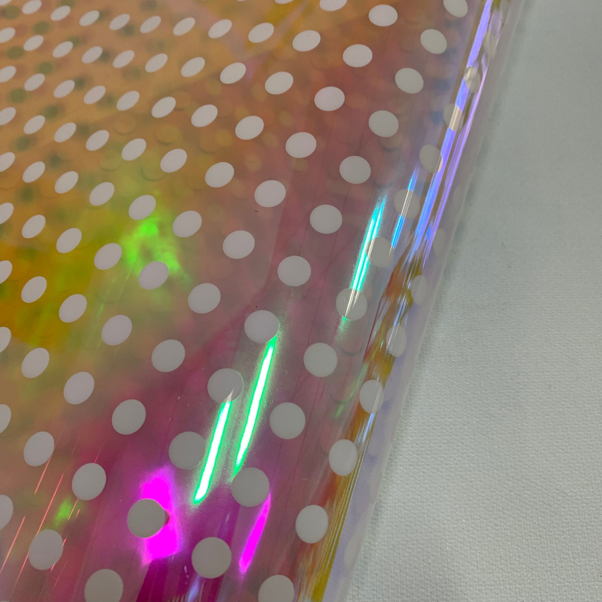 New TPU rainbow iridesy embossed film detail image 4