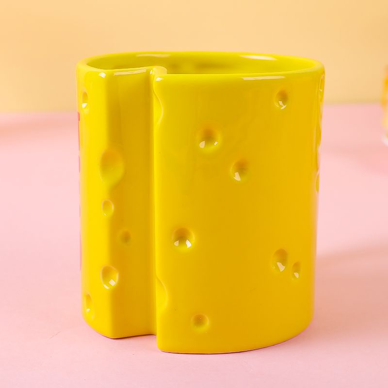 创意芝士陶瓷杯 Cheese造型马克杯 可爱起司芝士马克陶瓷杯详情图5